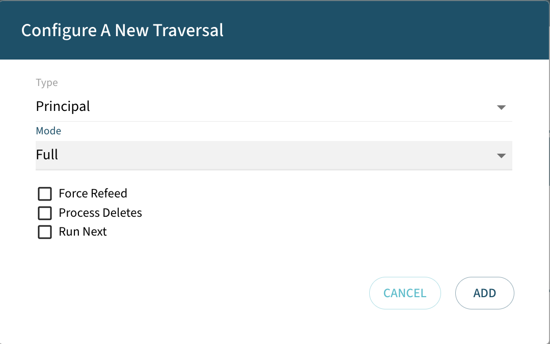 dashboard principal traversal