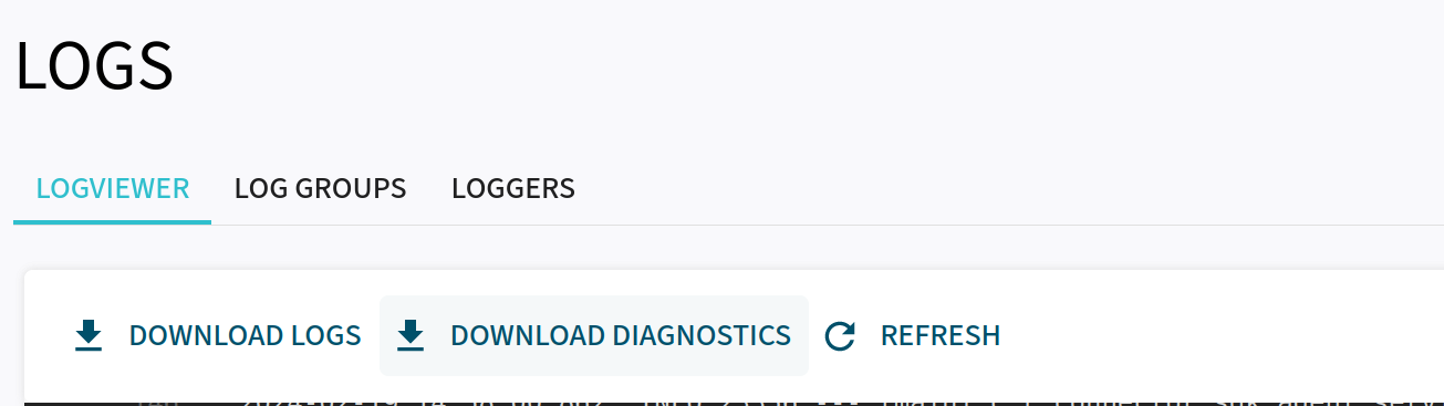 download diagnostics