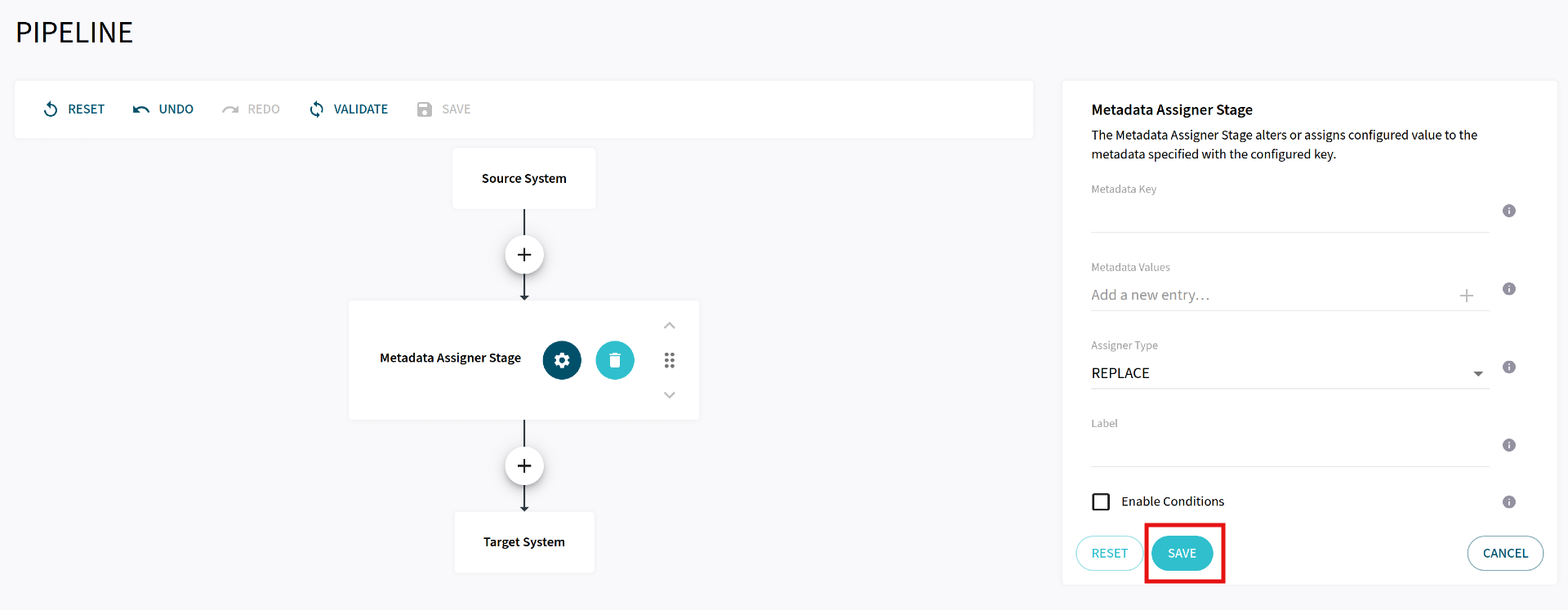 configure stage