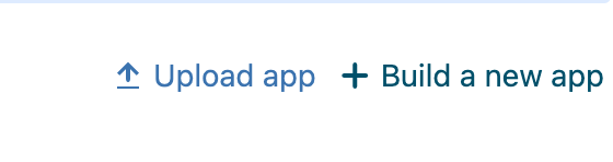 upload app button